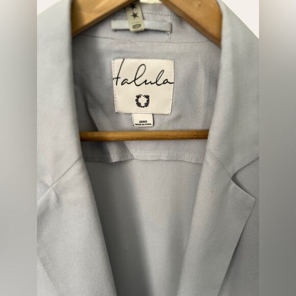 Aritzia Talula Light Blue Oversized Blazer Cardigan Jacket Size 0 - Picture 5 of 10